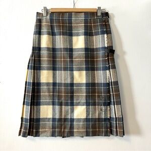 Authentic Scottish Ladies Kilt All Wool Blue Stewart Tartan James Dalgliesh